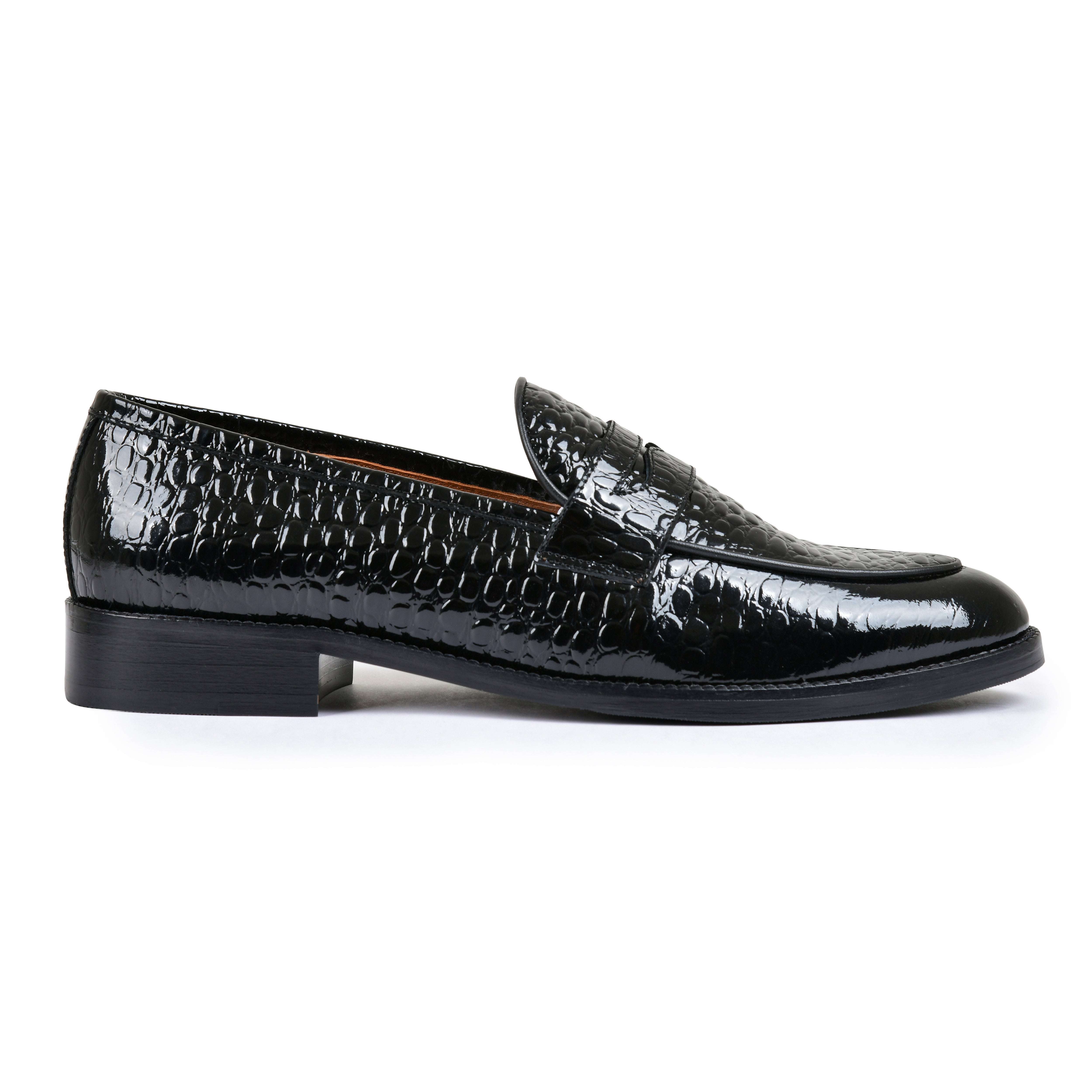 GEORGE | BLACK CROCO PATENT