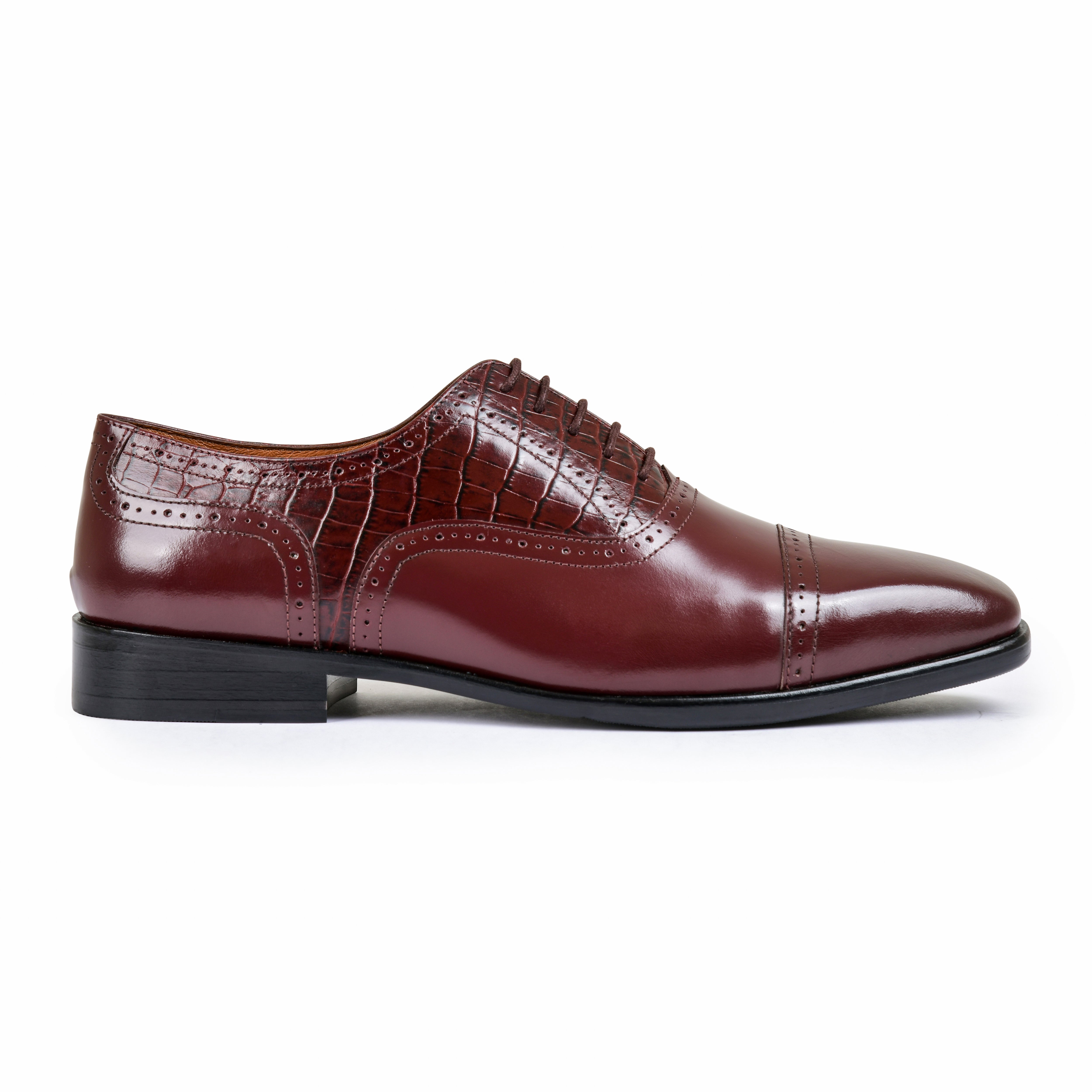 CHARLES | BURGUNDY CROCO