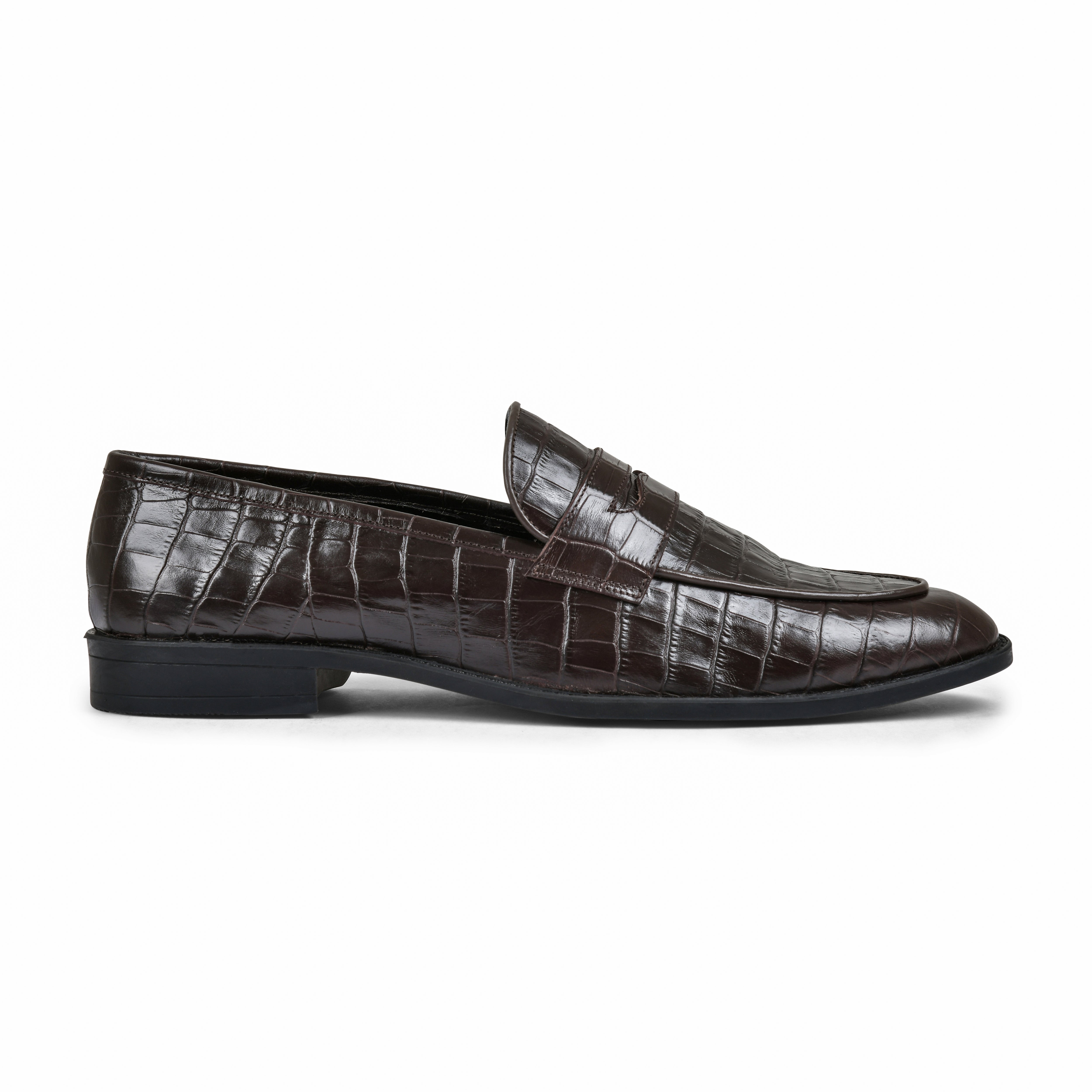 GEORGE | DARK BROWN CROCO