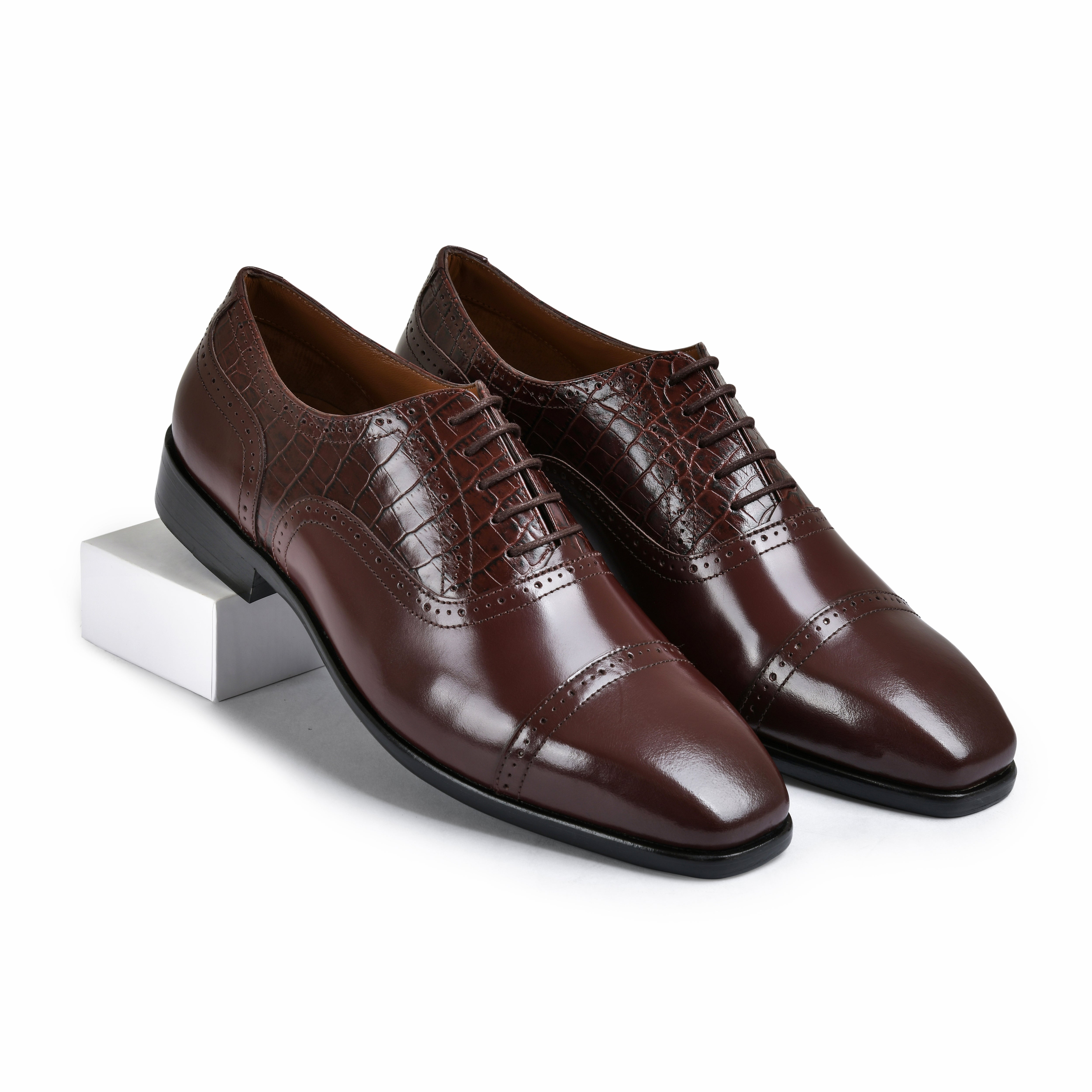 CHARLES | BURGUNDY CROCO