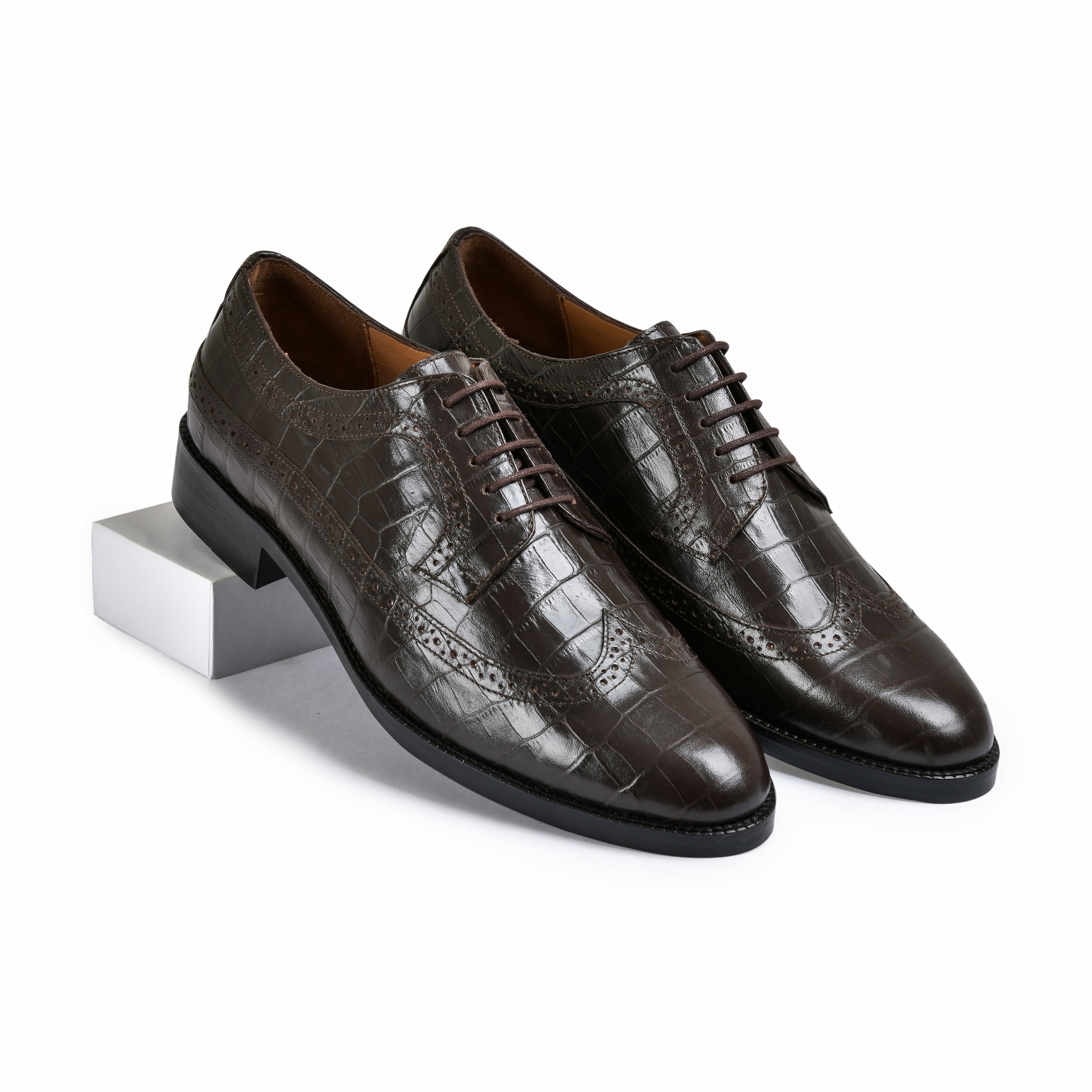 DOMINIC | DARK BROWN CROCO