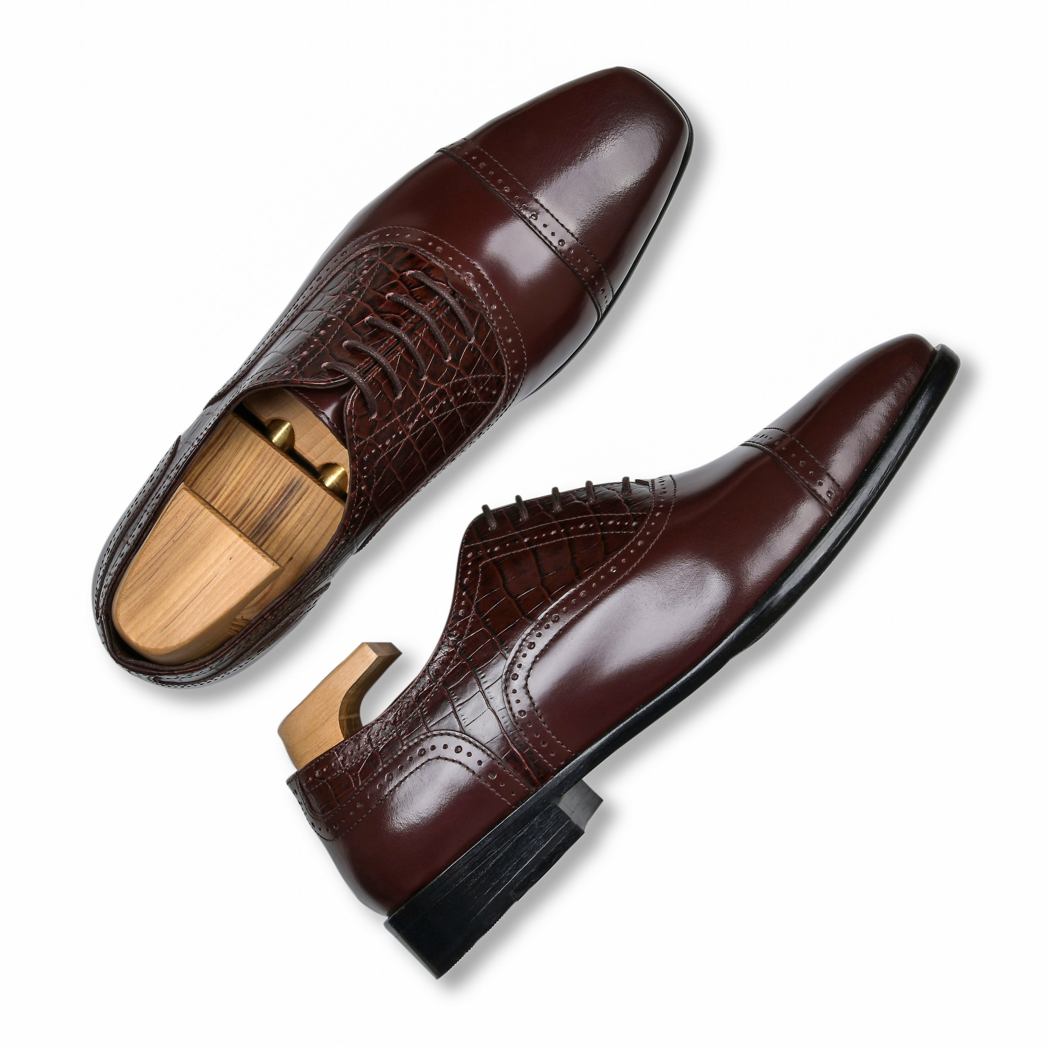 CHARLES | BURGUNDY CROCO