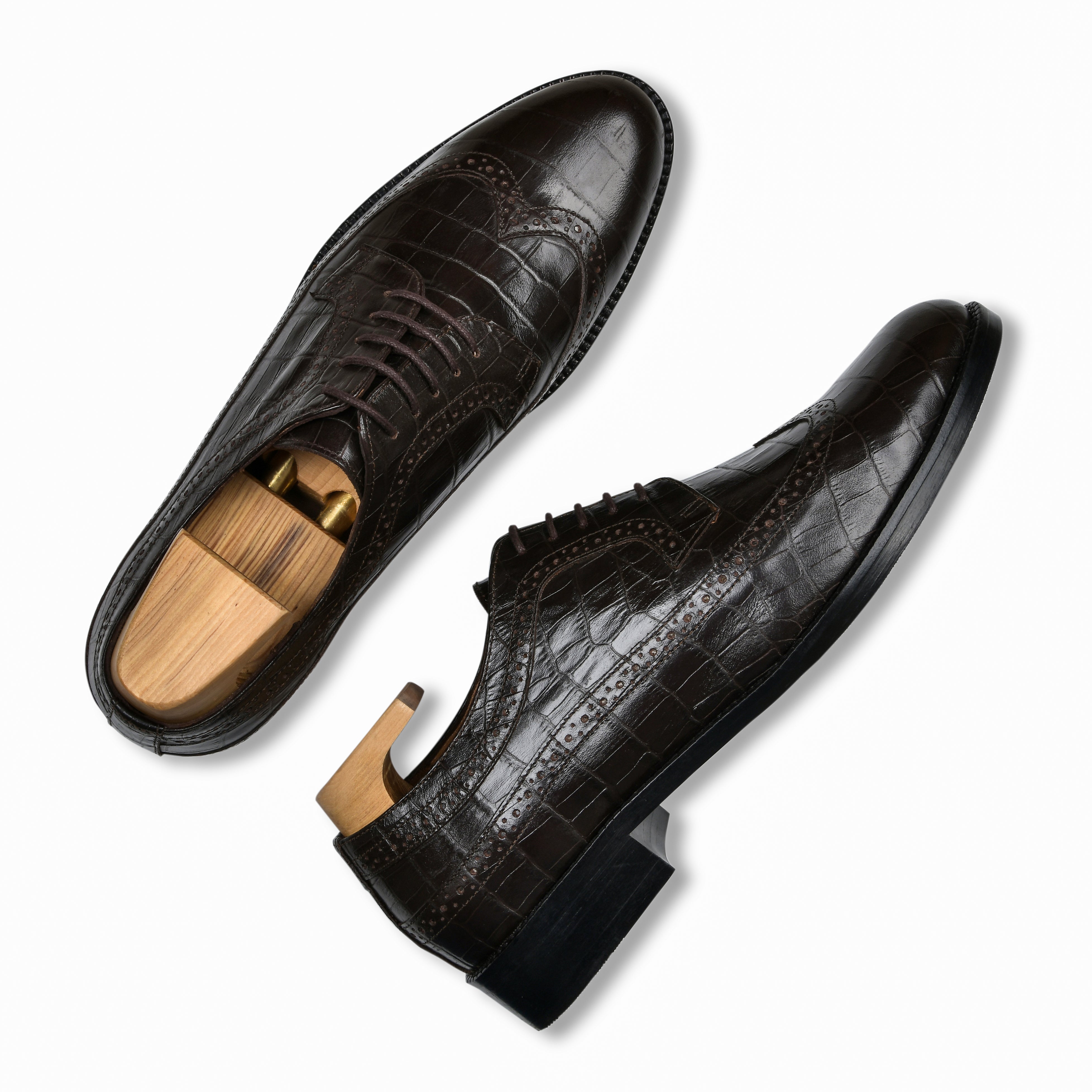 DOMINIC | DARK BROWN CROCO