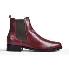 WELLINGTON | BURGUNDY CROCO