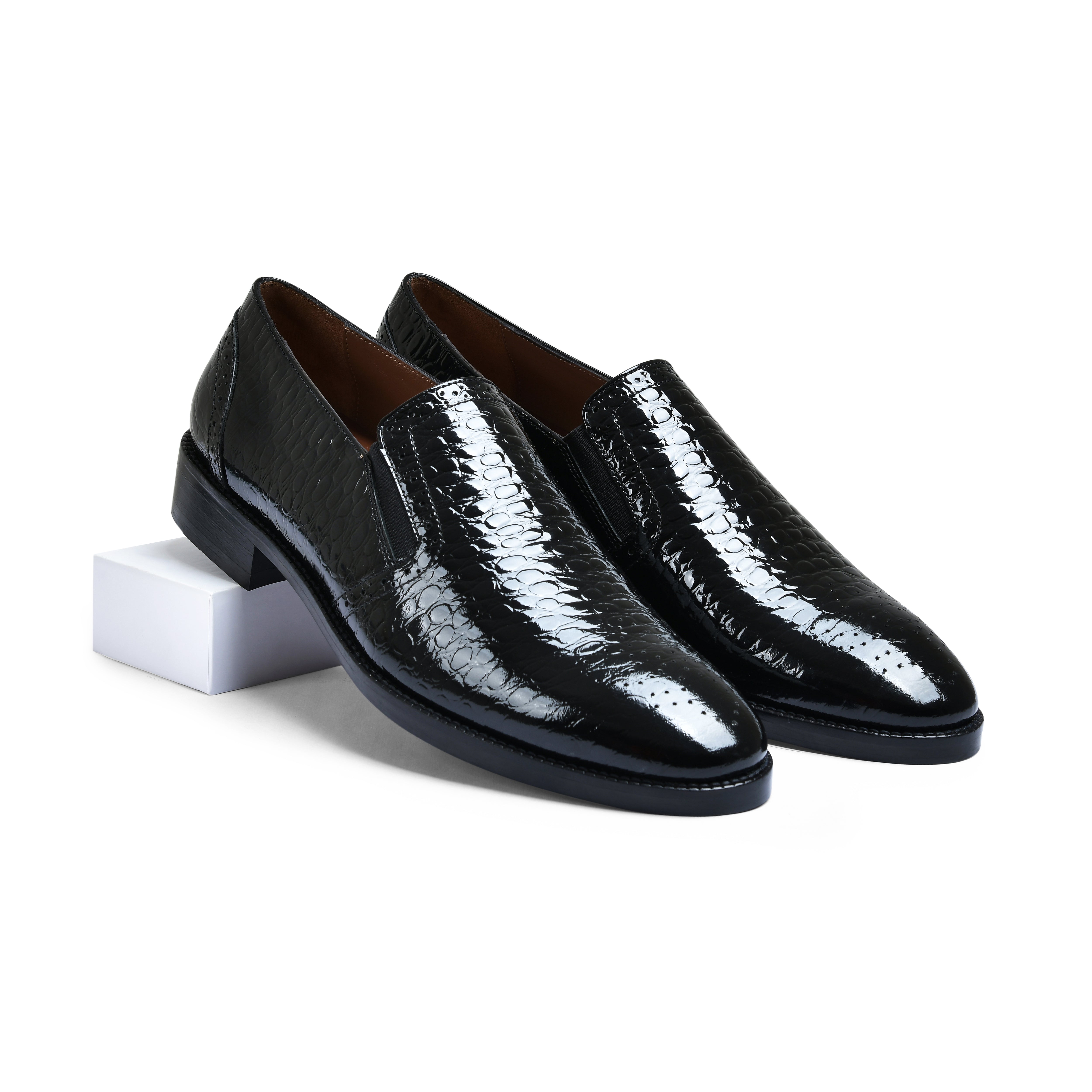 ROY | BLACK CROCO PATENT