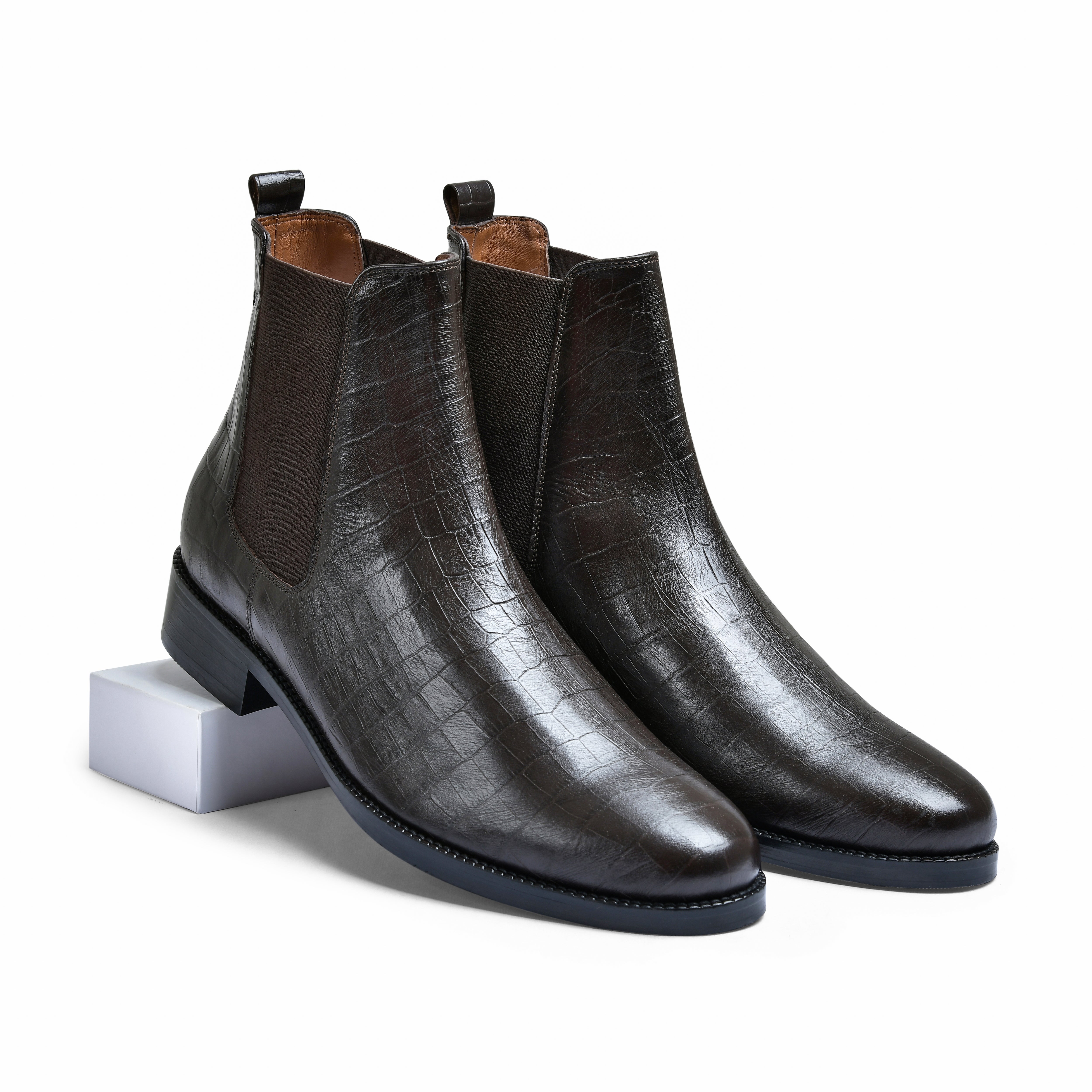 WELLINGTON | DARK BROWN CROCO